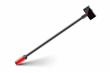 red screwdriver isolated on white