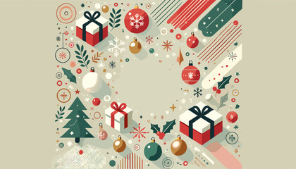 Christmas image concept. Vector illustration.