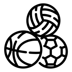 Wall Mural - sports outline icon