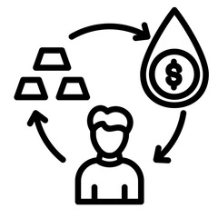 Poster - Liquidity Preference Icon