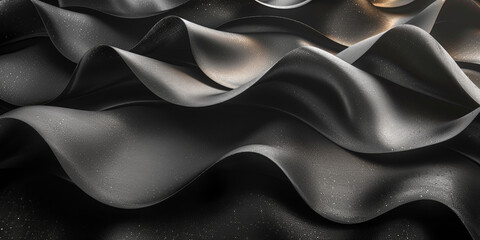 design your space copy background elegant black fabric folds soft beautiful background texture satin silk black background black abstract 