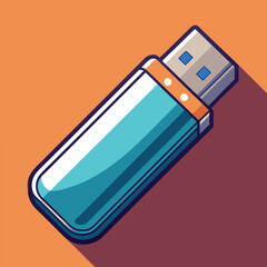 Poster - USB symbol Web-based isometric depiction of a USB vector icon
