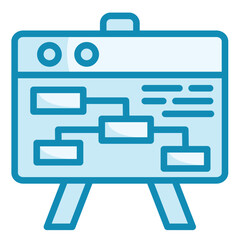 Canvas Print - Gantt Chart Icon