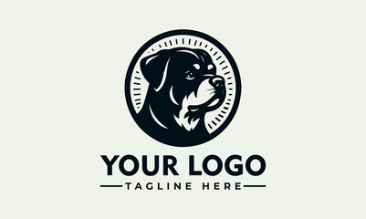 Wall Mural - Rottweiler Pet Dog Vector Logo Embrace the Power, Confidence, and Unwavering Spirit of the Rottweiler with the Enchanting Rottweiler Dog Vector Logo