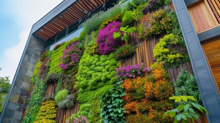 Sticker - Vertical Garden on the Wall of the House 