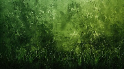 Poster - Textured background in spring grass shade with dark edges for lettering and space