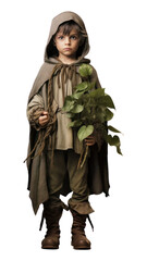 Wall Mural - PNG A little elf costume white background outerwear.