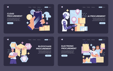 Poster - purchasing innovation. flat vector illustration