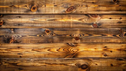 Wall Mural - Rustic wooden planks with visible knots and grain patterns create a warm, earthy, and organic background with a sense of natural elegance and simplicity.