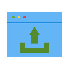 Upload Flat Icon Design