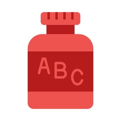 Poster - Multivitamin Flat Icon Design