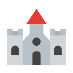 Wall Mural - Castle Flat Icon Design