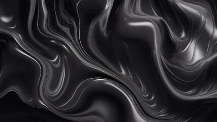 black texture 3d abstract liquid background video