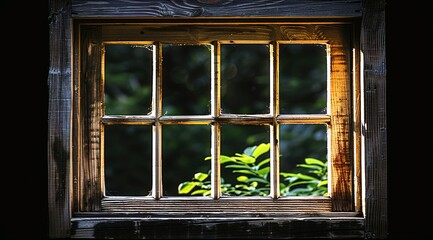 Wall Mural - window in the old building