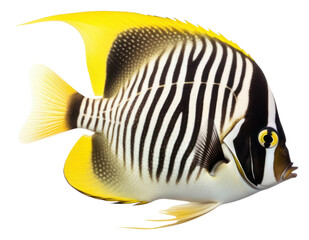 Sticker - PNG Loyal angel fish animal sea white background.