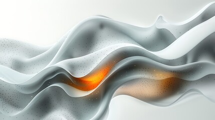Wall Mural - Abstract white and gray gradient curve with halftone Modern Background.