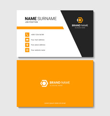 Fototapete - Creative business card layout design. Modern business card template. Vector illustration