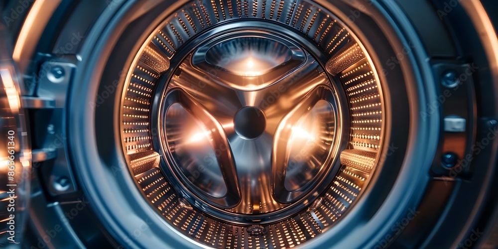 Exploring the Inner Workings and Components of a Washing Machine. Concept Washing Machine Structure, Components Overview, Inner Workings Explained