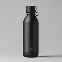 Wall Mural - Black Matte Water Bottle with a Loop