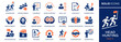 © lovemask - Head Hunting icon set. Collection of winner, recruitment, interview, human resources and more. Vector illustration. Easily changes to any color.