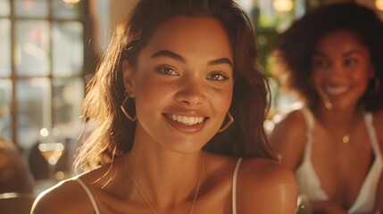 Poster - An elegant commercial for a new jewelry subscription box, featuring close-ups of the pieces being unboxed and worn, with models in chic, everyday settings