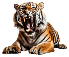 Sticker - PNG Wildlife animal mammal tiger.