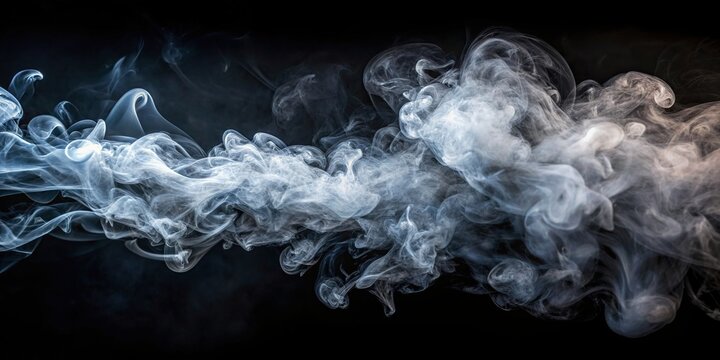 dark ghostly smoke billowing in the air , eerie, spooky, mysterious, haunting, ethereal, mist, fog, 