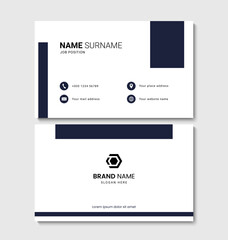 Fototapete - Clean and modern business card design. Vector