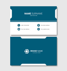Fototapete - Clean and modern business card design. Vector