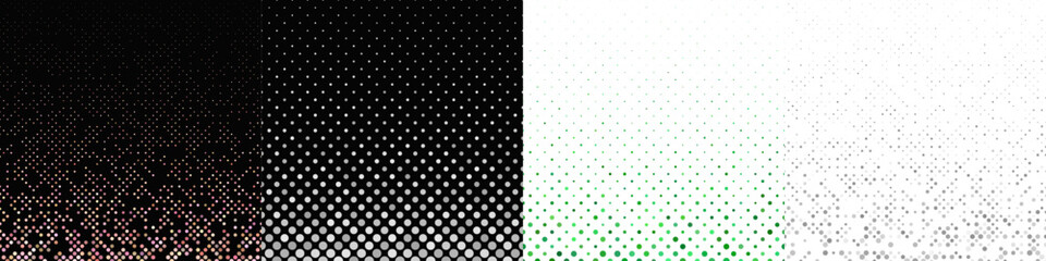 Poster - Abstract geometrical dot pattern collection