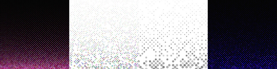 Poster - Abstract geometrical dot pattern collection