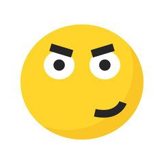 Emoji happy emoticon yellow pink red face confuse funny symbol illustration smile