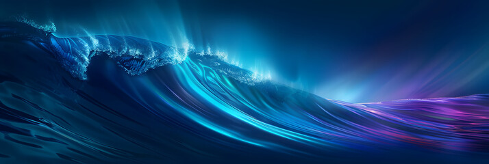 Wall Mural - Big Neon Wave Background