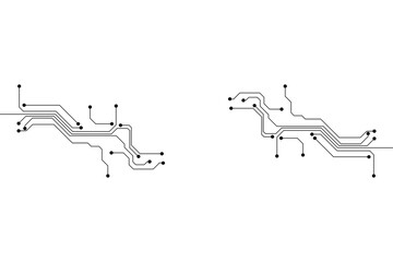 Leinwandbilder - Abstract futuristic circuit board Illustration, Circuit board with various technology elements. Circuit board pattern for technology background. Vector illustration