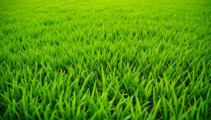 Green grass field meadow background, grassy lawn natural texture