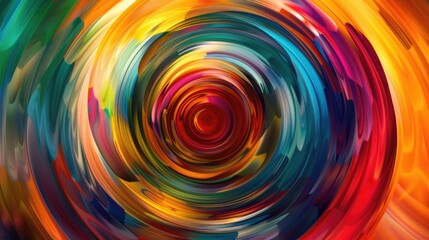 Poster - Artistic expression through circular and colorful design