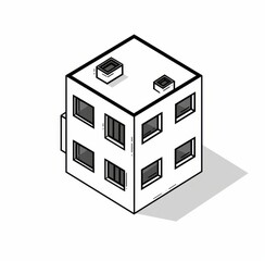 Poster - An architect is developing a project, designing a floor plan and designing the interior. Real estate architects are engineering, building and designing homes and apartments.