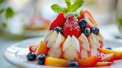 Sticker - Fruit Dessert Inspirations stock photo  