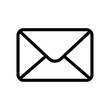 © Maman - Envelope icon isolated on white background.