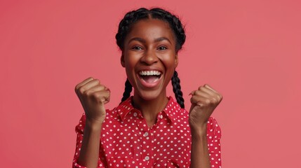 Poster - The happy smiling woman