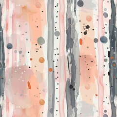 Wall Mural - This watercolor background features a seamless pattern of colored spots. Perfect for fabrics and wallpaper. This pink pattern has a retro feel.