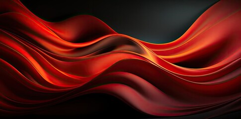 Wall Mural - Abstract Red 3D Background