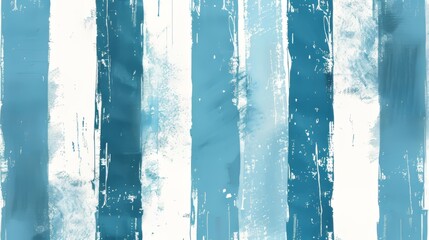 Wall Mural - Gouache vertical stripes. Vintage background. Seamless pattern. Light blue background.