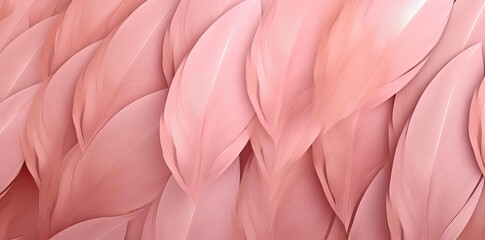 Sticker - Abstract Background with Soft Pink Feathers