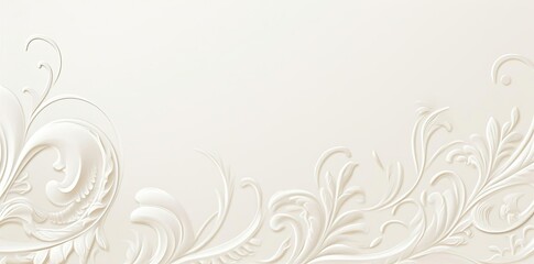 Wall Mural - Elegant White Floral Illustration Background