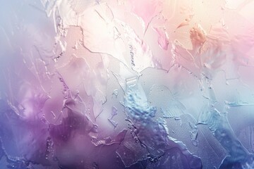 Poster - Frosted glass with a light matte surface. White gray gradient background.