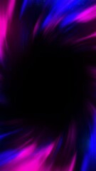 Poster - Space Interstellar wormhole background. Motion. Flying through the outer space wormhole on a black universe background.