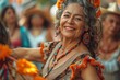© Kristian - Middle-Aged Woman Performing Folklore Dance at Córdoba Festival