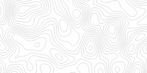 Wall Mural - Abstract topography line wave paper curved reliefs background black and white, Background of the topographic line map. Topographic map patterns abstract white topography vector background.