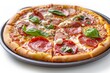 © Mayatnikstudio - Mouthwatering Cast-Iron Pizza with Mozzarella and Tangy Sauce